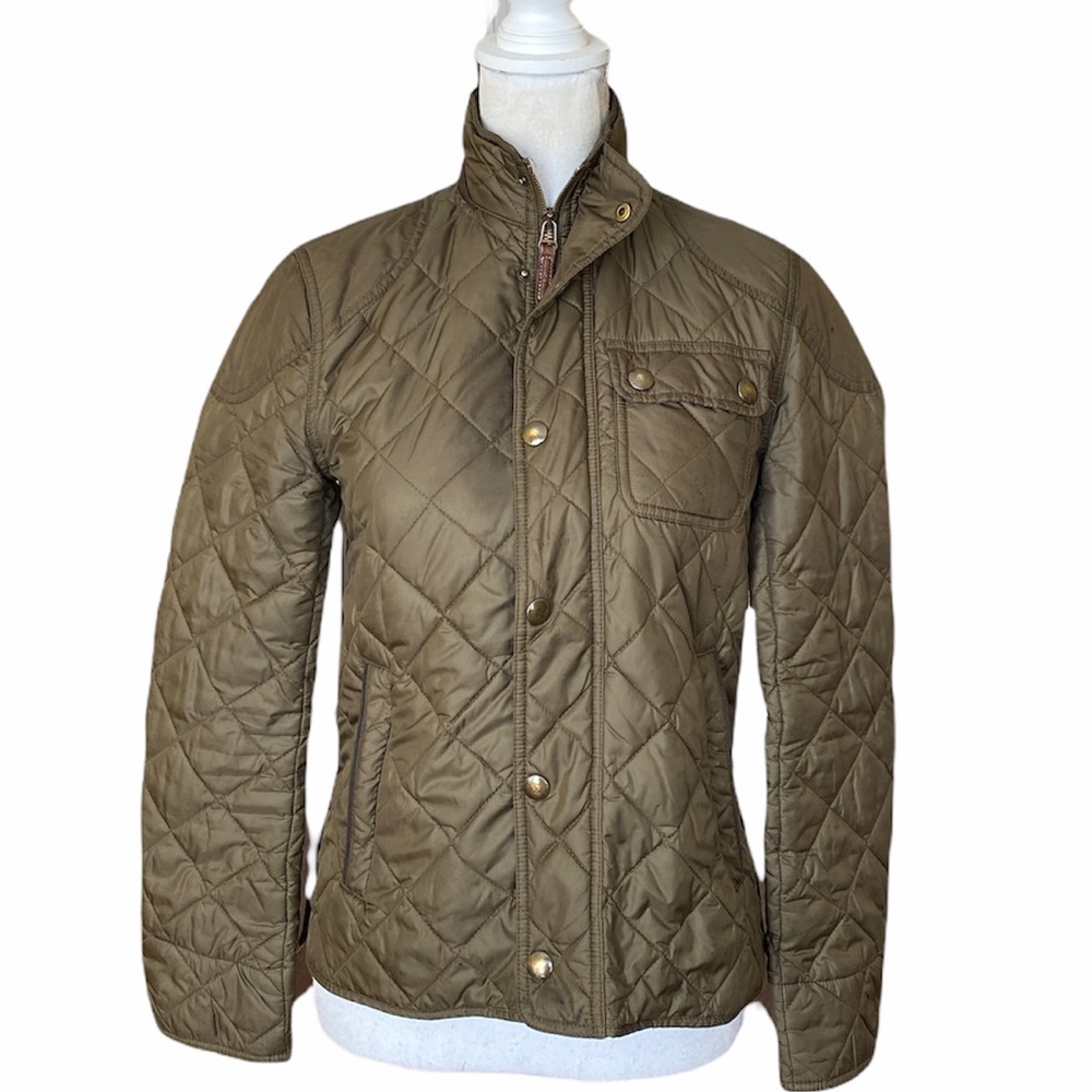 Ralph Lauren Quilted Barn Jacket in Olive